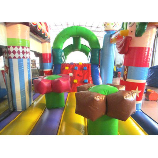 Inflatable circus clown fun city new design inflatable clown multiplay fun park on sale