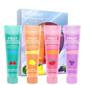 FDA Approved Herbal Fruit Flavor Teeth Whitening Toothpaste for All Ages