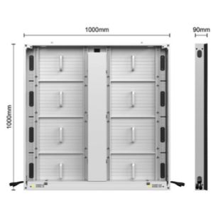 P3.9 Outdoor Fixed LED Display Aluminum 29kg Full Front Access 6000nits