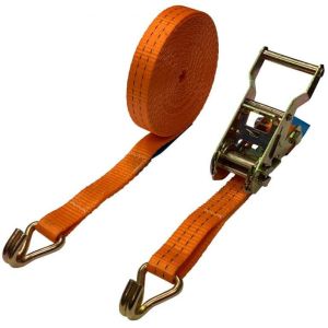 Working Load Limit 833 Lbs Ratchet Tie Down Straps With S-Hooks And Durable