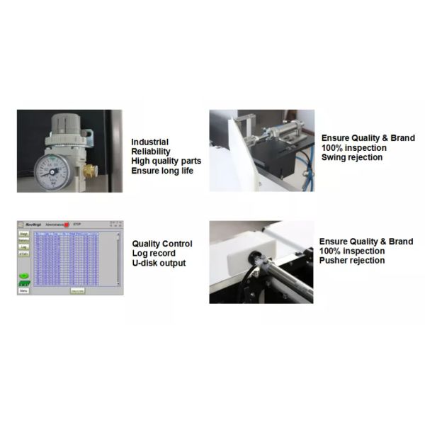 Conveyor Food Metal Detector Machine SUS304 Material LCD Touch Screen