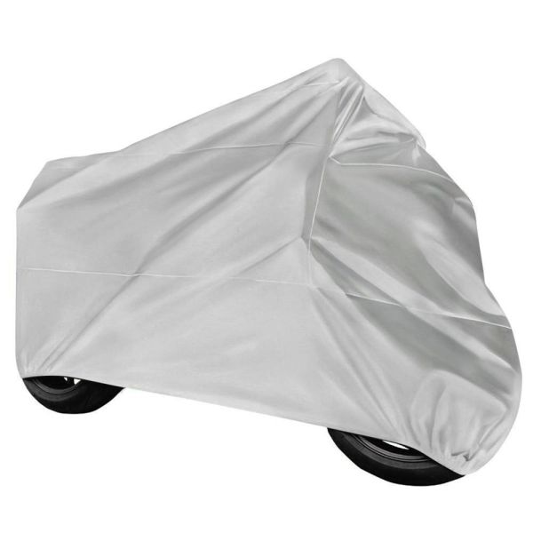 Weatherproof Polyester Outdoor Motorcycle Cover With Full Bottom Elastic Hem