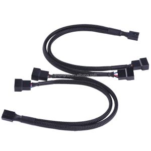 China 4Pin Computer PC Fan Power Cable Y-Splitter Connector Adapter 4-Pin to 2x 4-Pin on sale China 4Pin Computer PC Fan Power Cable Y-Splitter Connector Adapter 4-Pin to 2x 4-Pin on sale