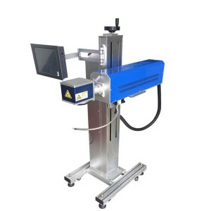 Glass Flying Laser Marking Machine , Laser Line Marking Machines For Crystal