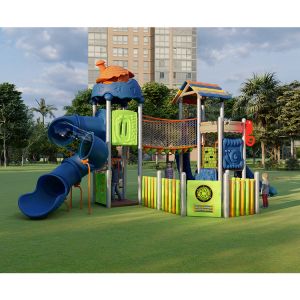 LLDPE 304 Stainless Kids Playground Slide Attractive Children