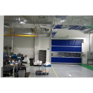 Custom Sliding Industrial High Speed Door , Production Line Roll Up Security