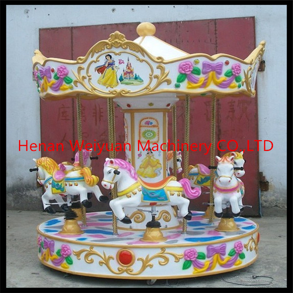 6 seats carousel for kids outdoor ride merry go round mini carousel