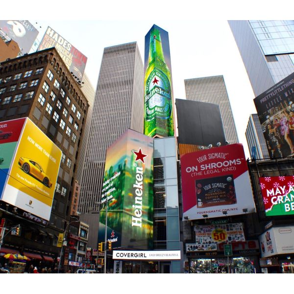 IP65 P6 Waterproof High Resolution Outdoor Advertising LED Display 27777 Pixel