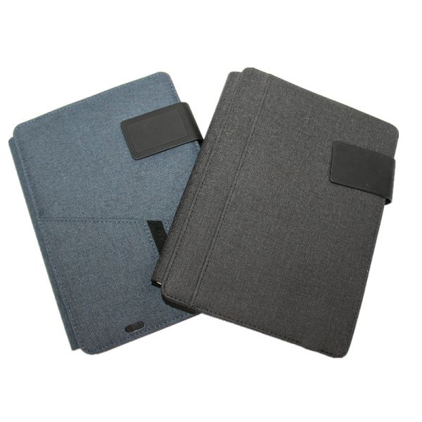 Quality Nontoxic Waterproof Wireless Charging Notepad , Reusable Padfolio With Power Bank wholesale