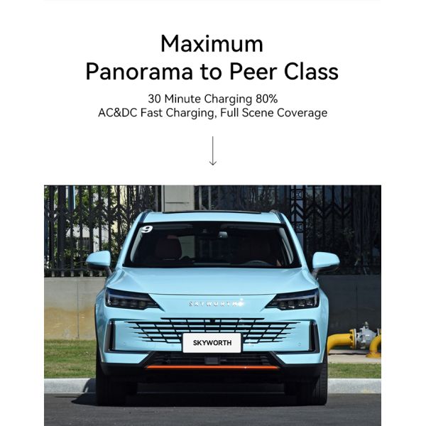 Skyworth HT-i Plug-In Hybrid Electric Car 3m Vehicle 2023 with 32.76Kwh Ternary Lithium Battery at and High Speed 170km/h