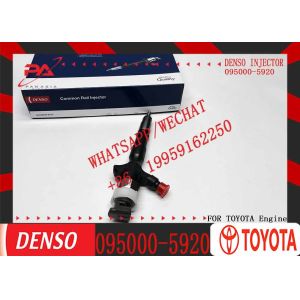 China  23670-09070 2KD-FTV 095000-5920 diesel fuel auto engine common rail injector 0950005920 Euro4 for denso on sale