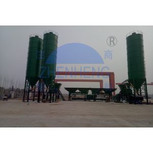 HZS25 Flexible Precast Stationary Concrete Batching Plant Skip Hopper Model