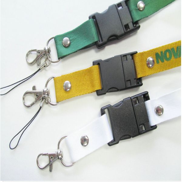 Printed polyester ID card badge lanyards, inexpensive neck lanyards for promotional events
