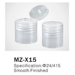 China Φ24/415 PP/PET round flip top cap for cosmetic plastic bottle closure,smooth finished on sale