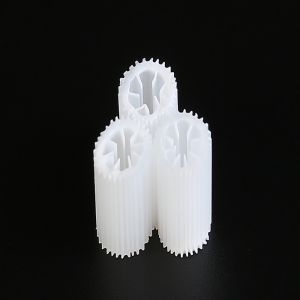 White Moving Bed Plastic Filter Media 20 Years Life Span With Virgin HDPE