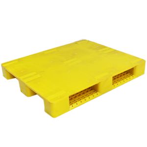 Red Plastic Stacking Pallets Yellow Injection Moulded Plastic Pallets