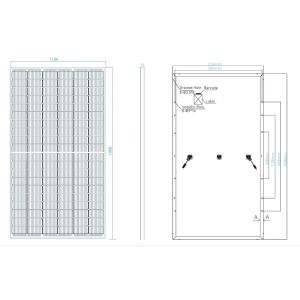 Single Glass HJT PV Module 350w Monocrystalline Solar Panel