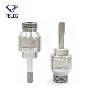 Cheap Customization glass hole saw Threaded Solid Sintered Diamond drill Bits for sale