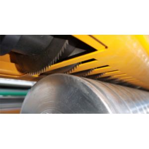 7.5KW Slitter Gluer With Rewinder 1600 Chrome Plated Roller