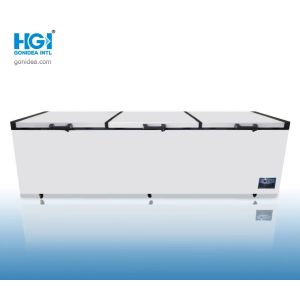220V/50Hz Deep Chest Freezer with Recessed Door Handle and Door Lock