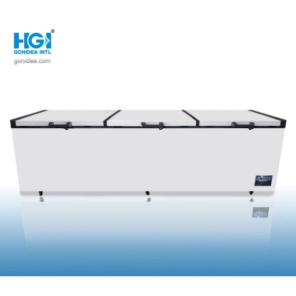 Mechanical Temperature Control Deep Freezer in Black Exterior Color for