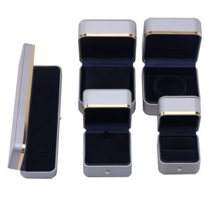 Embossing Logo Hanhong Custom Leather Jewelry Box for Grade Bracelet Necklace Watch