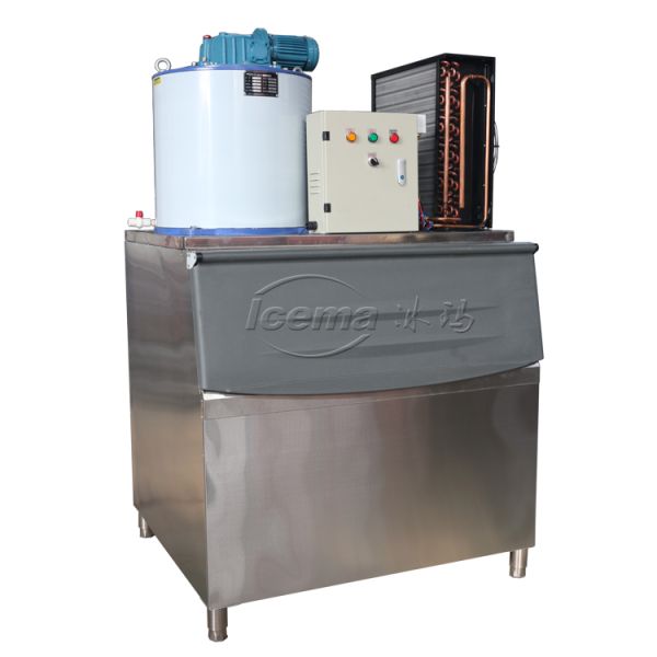 500 Kg Sea Water Flake Ice Machine For Fishing Vessels Electric Components By Schneider