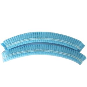 Disposable non woven medical bouffant nurse cap elastic disposable cheap clip