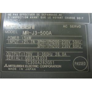 Industrial Servo Drives Mitsubishi MR-J3-500A AC SERVO Amplifier 5kW