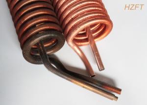 China Copper or Copper Nickel Finned Tube Coil as Refrigeration Condenser / Refrigeration Evaporator on sale