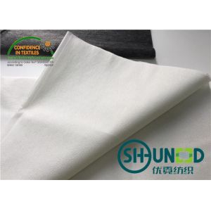 Plaid Fusible Non Woven Interlining With EVA Dot Coating / Flat Coating For