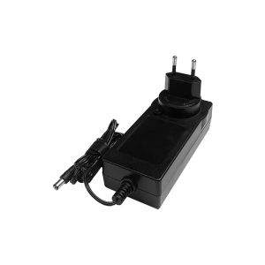 Black 24V 3A Interchangeable Power Adapter / Power Supply ABS+PC