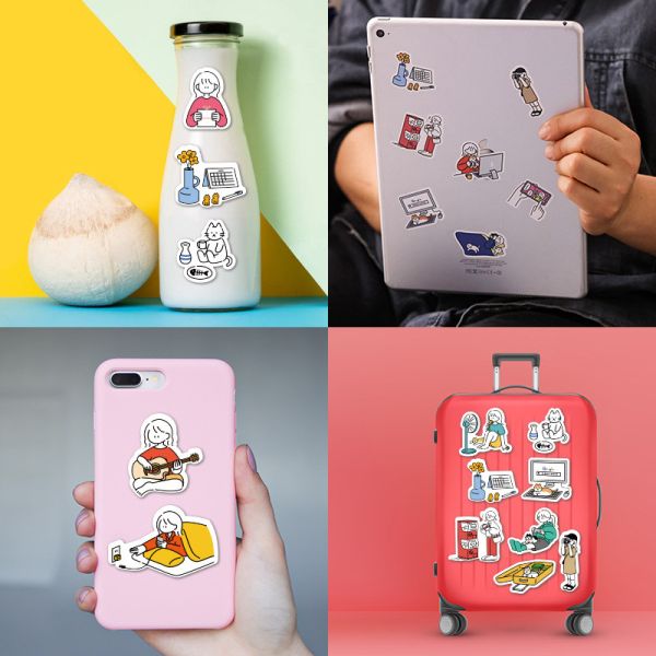 Quality Reel Screen Printing Custom Waterproof Stickers Embossing PVC Wall Stickers wholesale