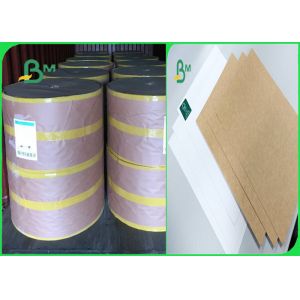 250gsm Smooth Surface FDA White Face Top Of Kraft Liner For Advertising Design