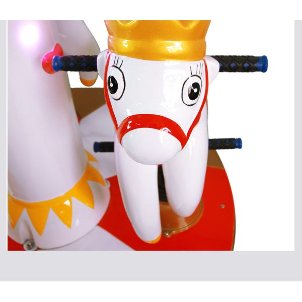 3 People Amusement Kids Ride Indoor Outdoor Playground Merry - Go - Round Small Carousel