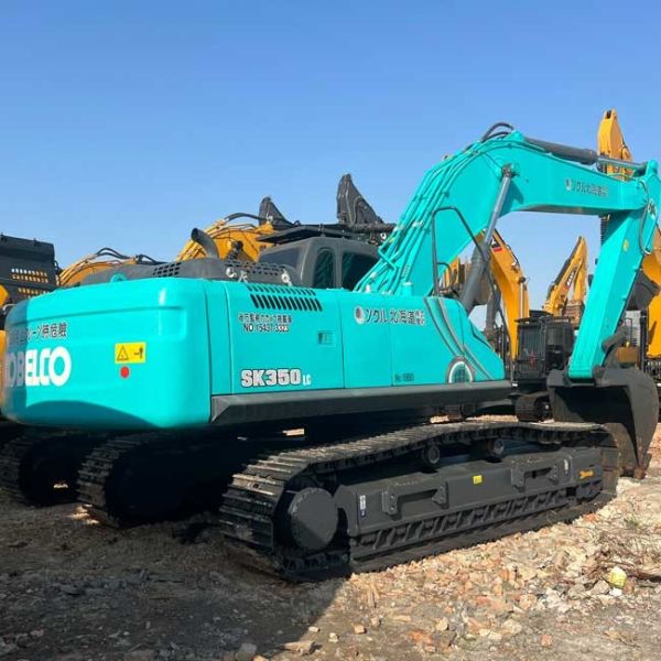 Large Used Crawl Excavator Kobelco SK350LC 1.6m3 Bucket Capacity 35tons For Construction