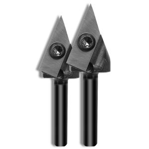 Cheap Hot Selling 1/2 1/4shank 45 /60 Degree V Bit Wood Cutter Tools Replaceable Carbide Insert Bit for Woodworking Router for sale