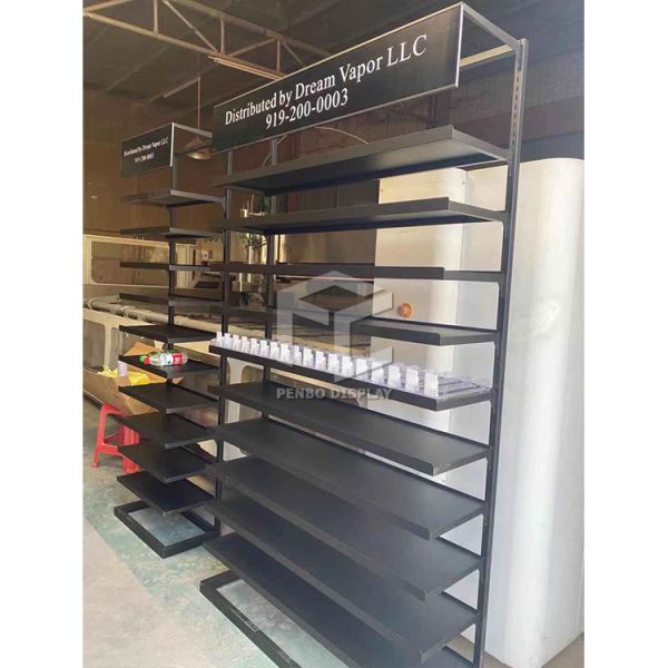 Quality ODM Cigarette Store Display Shelf EPE Foam Powder Coated wholesale