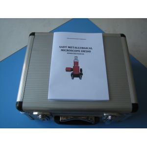 Handheld Monocular Metallurgical Microscope SM500 100x - 500x with 6V 15W