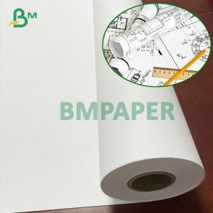 2'' Core White Ink Jet Engineering Paper 20# CAD Bond Roll 24'' x 300ft