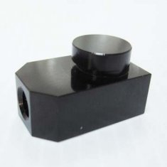 Aluminum linkage anodized in black custom part, Skate Scooter Parts