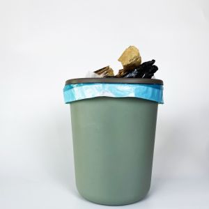 Offset Printing Drawstring Tie String Roll Garbage Bags For Trash Can