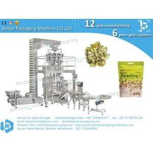 Automatic granules pouch packaging machine with 14 heads weigher teflon