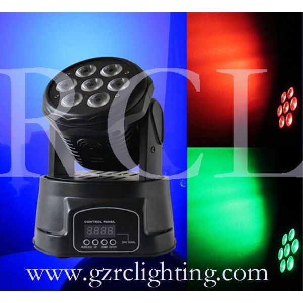 DJ Stage Lighting LED Moving Head Light Mini 7PCS LED RGBW Lights For KTV DISCO