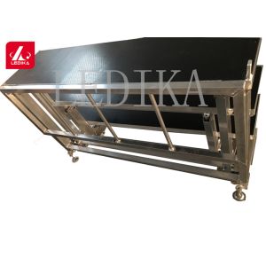 Latest Aluminium Folding Chorus Stage Singing Platform Movable With Wheels