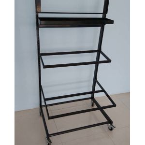 Mobile Flower Display 100kg Loading Capacity With Vases And Shelf