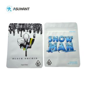 MOPP Water Proof Foil Aluminum Zip Lock Smell Proof Bag With Custom Design