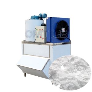 High Production Industrial Flake Ice Maker 600KG Capacity Power Saving Low Noise