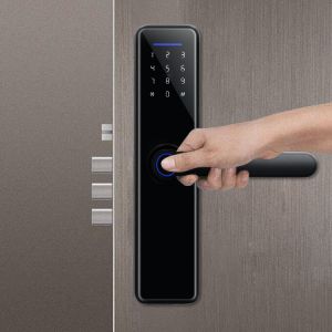 Cheap Aluminum Alloy Bluetooth Sliding Door Lock ROHS Keyless Door Lock With App for sale