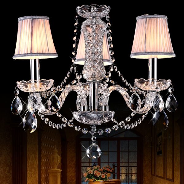 Reasonably priced crystal chandeliers with Lampshade(WH-CY-50)